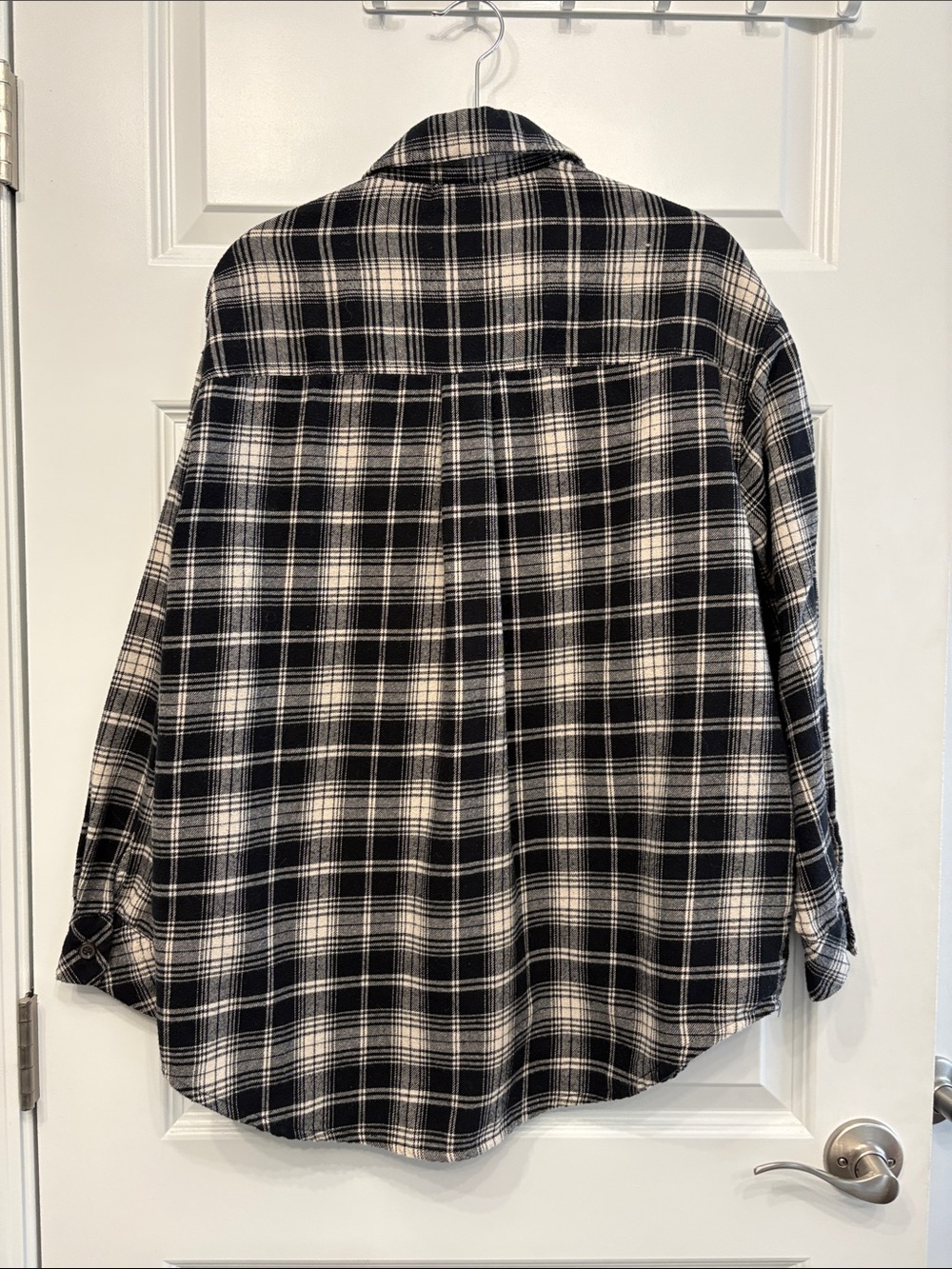 wild fable Black and cream Plaid Button-Down Shirt - Picture 5 of 5
